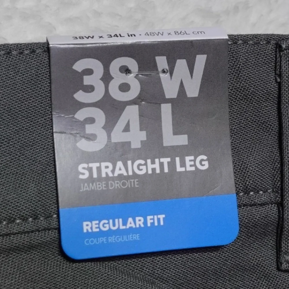 Columbia Flex ROC Pant Mens 38x34 Gray Straight Leg Regular Fit Omni-Shade